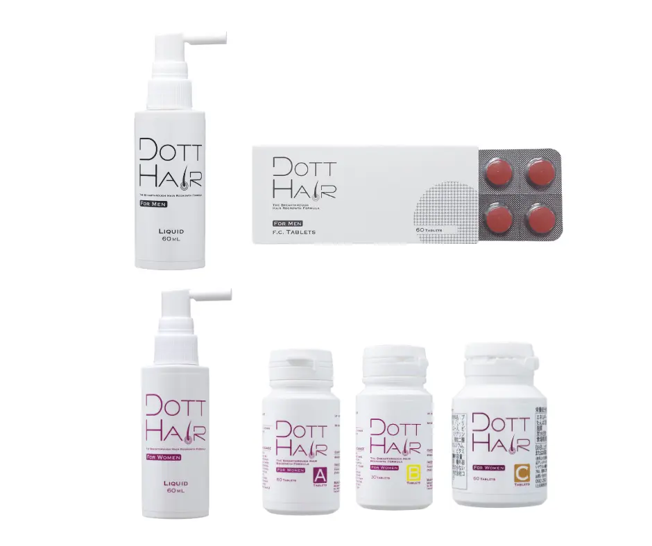 DOT HAIR for MEN DOT HAIR for WOMEN